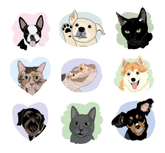 Custom Pet Portrait - No AI