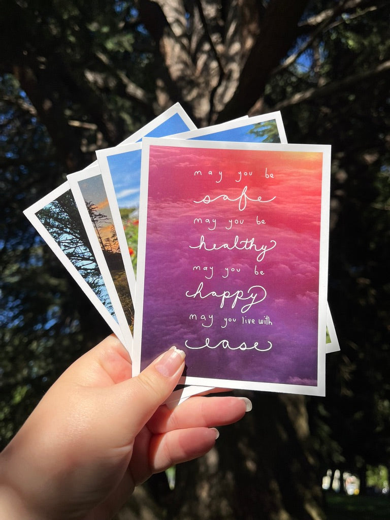 May You Be Safe Healing Art Postcard Print