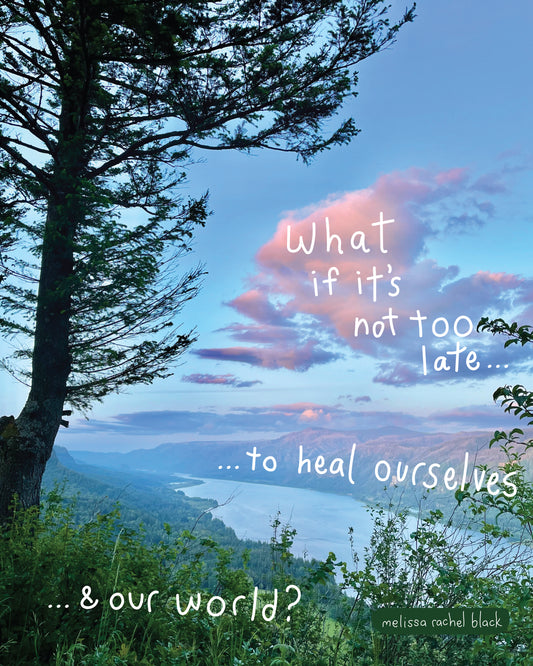 Not Too Late Healing Art Postcard Print